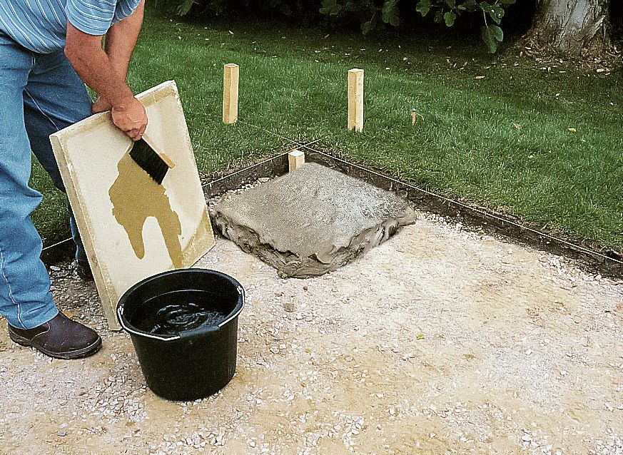 laying patio slabs on sand