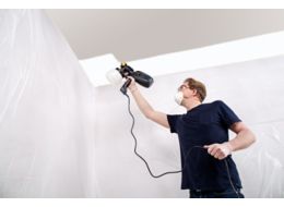 How To Paint Ceilings Walls With A Paint Sprayer Ideas