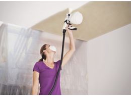 How To Paint Ceilings Walls With A Paint Sprayer Ideas